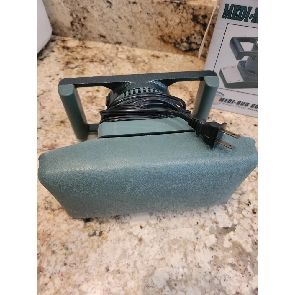 Body Massager Medi-Rub 2000 Plus 2 Speed Massage Green Pad USA w/BOX MANUAL